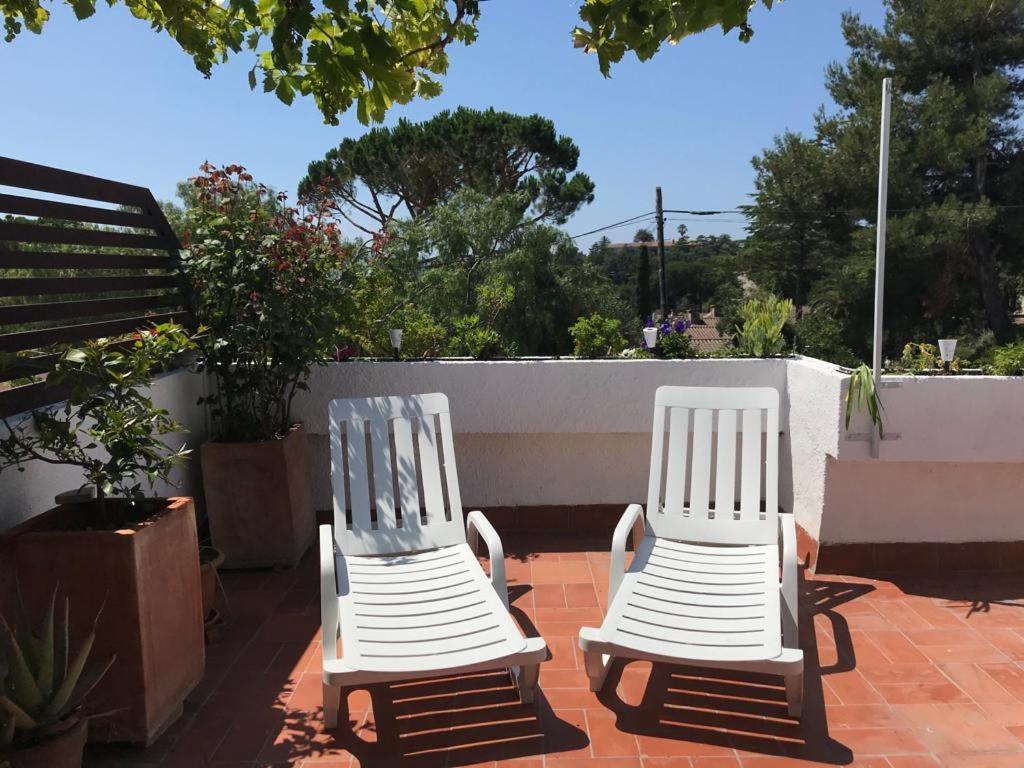 Casita Blanca Con Fibra Optica Y Piscina Cominutaria Villa Tossa de Mar Exterior photo
